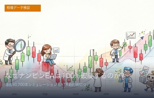 ナンピンEA破綻確率検証